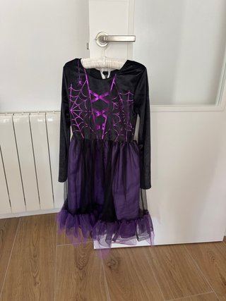 Disfraz Bruja Halloween Negro y Morado