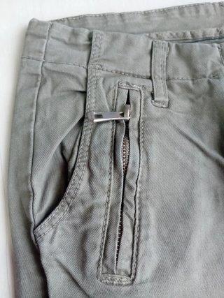 Pantalón largo mujer verde oliva