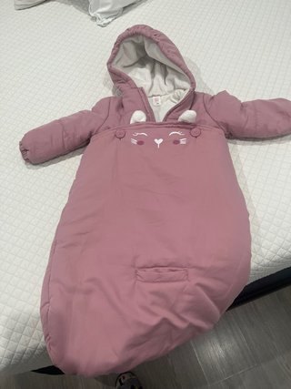 Saco de bebé rosa talla 80