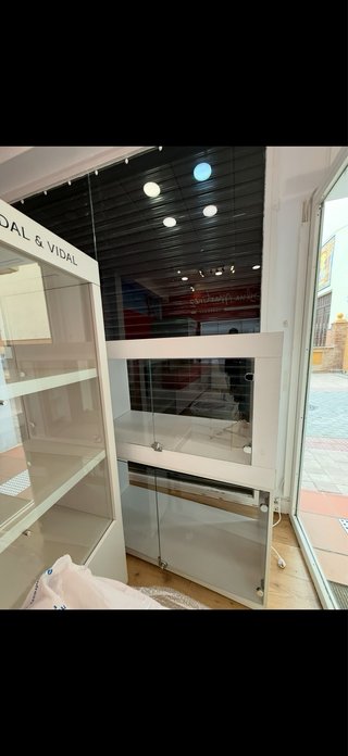 CONJUNTO VITRINAS ESCAPARATE CON LUCES LED Y LLAVE