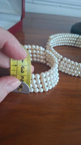 Gargantilla y brazalete perlas y oro 18k Joyeria