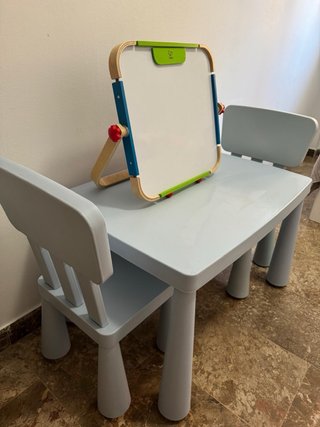 Grupo muebles para niño juego de 1 mesa y 2 sillas
