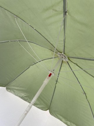 Sombrilla verde 160 cm diámetro