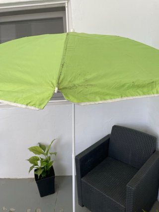 Sombrilla verde 160 cm diámetro