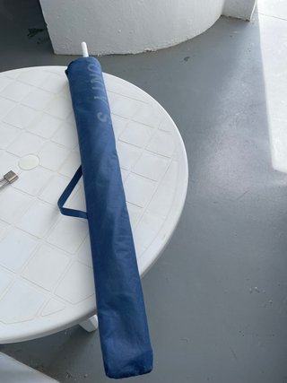 Sombrilla verde 160 cm diámetro