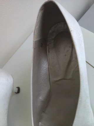 Zapatos de ceremonia blanco roto