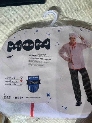 Disfraz Chef My Other Me Talla M
