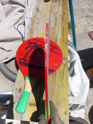 Coppia racchette da spiaggia vintage