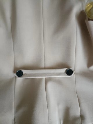 Vestido Zara Beige Plisado