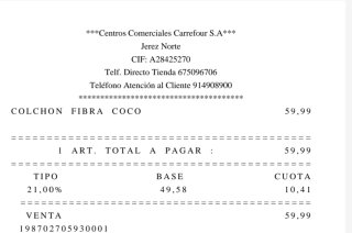Colchón Cuna Blanco