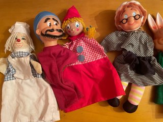 Lote de 9 marionetas infantiles