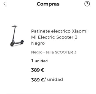 Patinete Eléctrico Xiaomi Mi Electric Scooter 3