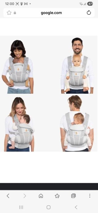 Mochila portabebé Ergobaby Omni Breeze Pearl Grey