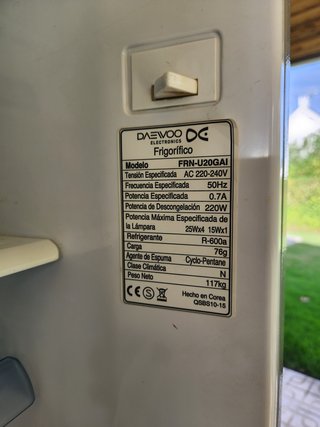 Cajones Frigorífico DAEWOO FRN-U20GAI
