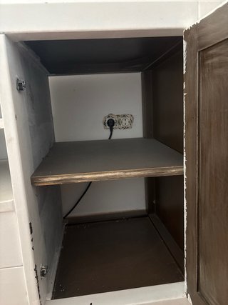 Mueble TV madera blanco