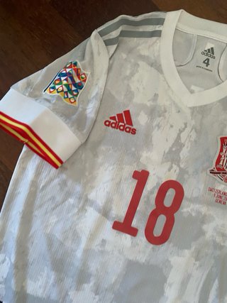 Camiseta Jordi Alba España 2022 Match Worn