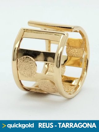 040-01-00768 ANILLO ORO DE 18K EXTENSIBLE T14