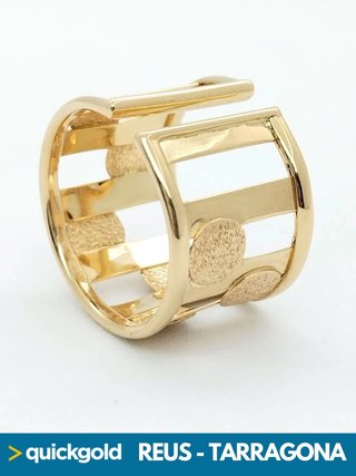 040-01-00768 ANILLO ORO DE 18K EXTENSIBLE T14