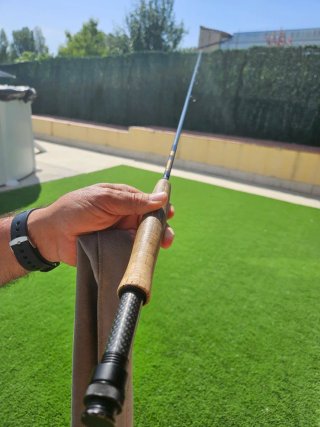 Caña de pescar con funda