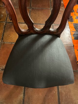4 Sedie Shabby Chic in Legno Imbottito