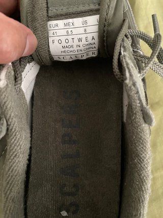 Zapatillas Escalpers Grises/Verdes Nuevas