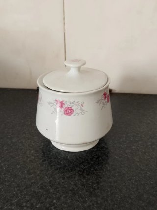 Juego de café porcelana floral