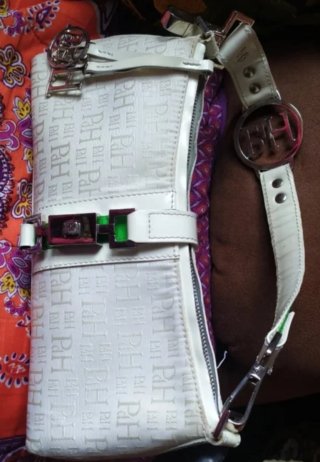 Bolso P&H blanco y verde