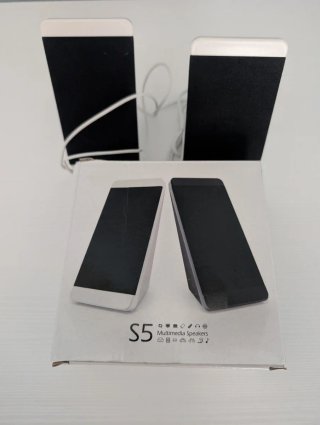 Altavoces USB y Jack 3.5mm Blancos