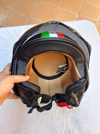 Casco Moto Estilo Retro Italiano