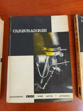 3 tomos Monografías CEAC motor y automóvil, 1963.