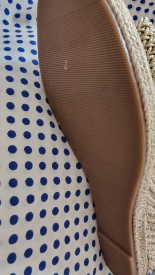 Cuñas doradas nuevas mujer talla 41