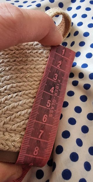 Cuñas doradas nuevas mujer talla 41