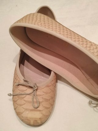 Pretty Ballerinas Bailarinas Beige Piel Serpiente