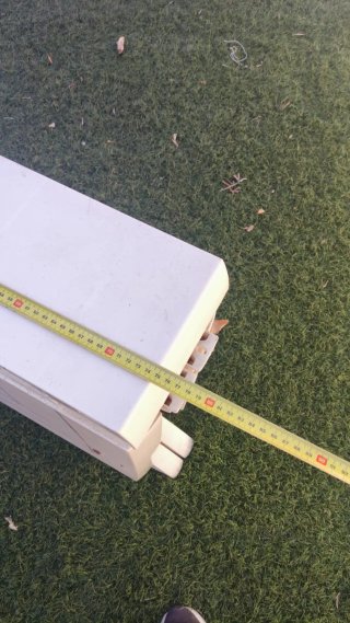 Tavolo da giardino pieghevole bianco