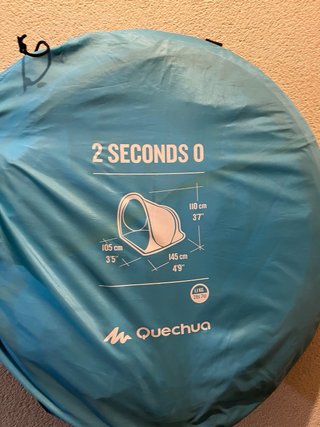 Refugio/tienda camping Quechua azul