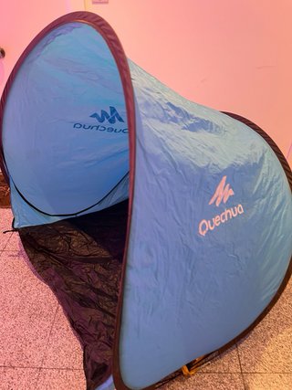 Refugio/tienda camping Quechua azul