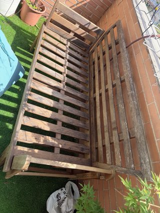 Banco tumbona reclinable Hanoi 81x65,5x159,5/192 c