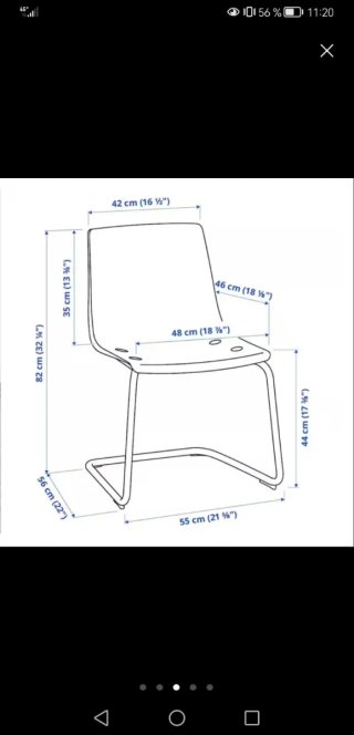 Mesa comedor TORSBY y 4 Sillas TOBIAS IKEA