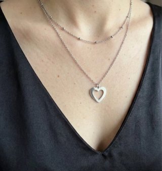Collana con ciondolo a cuore