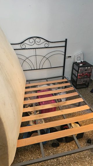 Somier metálico con lamas de madera 641368364
