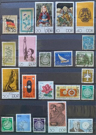 22 Sellos usado de Alemania DDR