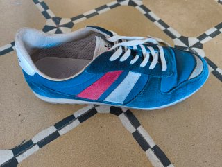 Zapatillas El Ganso Talla 42 Azul/Rojo