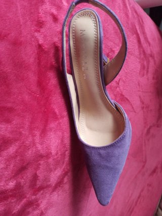 Zapatos de tacón morados