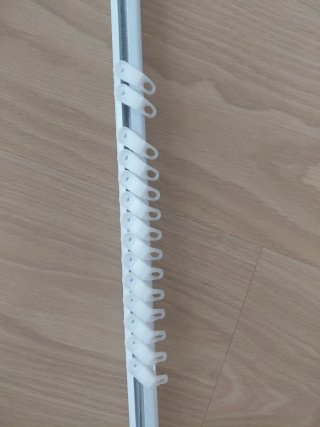 Kit riel extensible cortinas blanco