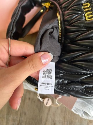 Bolso Miu Miu Negro Matelassé