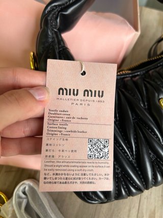 Bolso Miu Miu Negro Matelassé