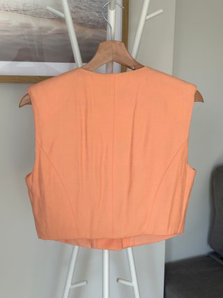 Chaleco corto Bershka naranja T. XS/S