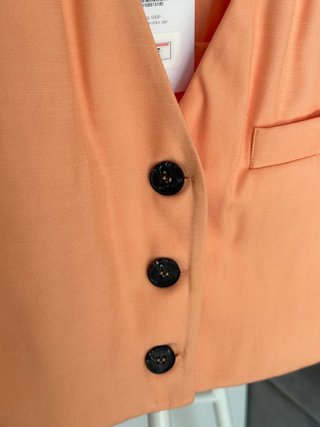 Chaleco corto Bershka naranja T. XS/S