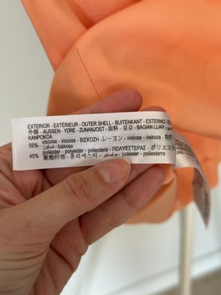 Chaleco corto Bershka naranja T. XS/S
