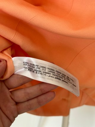 Chaleco corto Bershka naranja T. XS/S